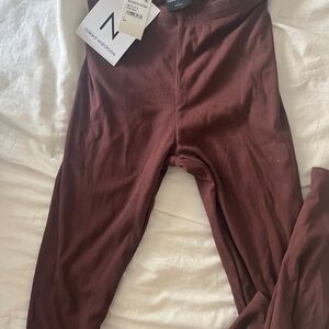 Naked Wardrobe Brown Leggings